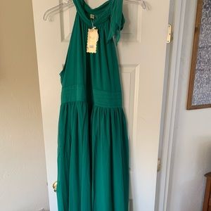 Full length plus size event dress.